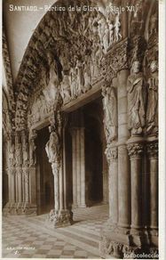 Postales: SANTIAGO - 1. PORTICO DE LA GLORIA - G. H. ALSINA. MADRID - CIRCULADA 1920
